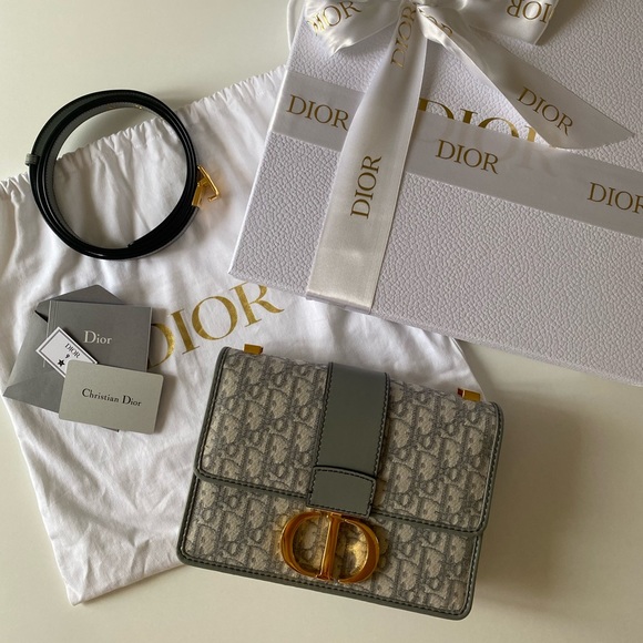 30 montaigne bag Gray Dior Oblique Jacquard - Picture 1 of 10